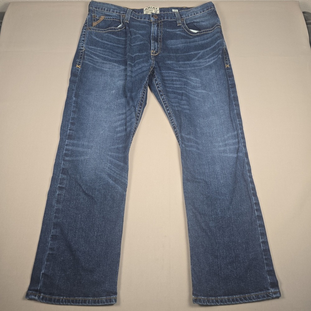 Ariat M4 Relaxed Calero BootCut Jeans Pine Wash Mens 40x32 Style 10036881